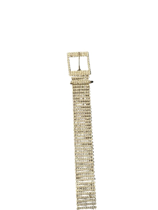 Farah Crystals B-Low the Belt Silver Color Size 38 inches long, 1.5 inches wide